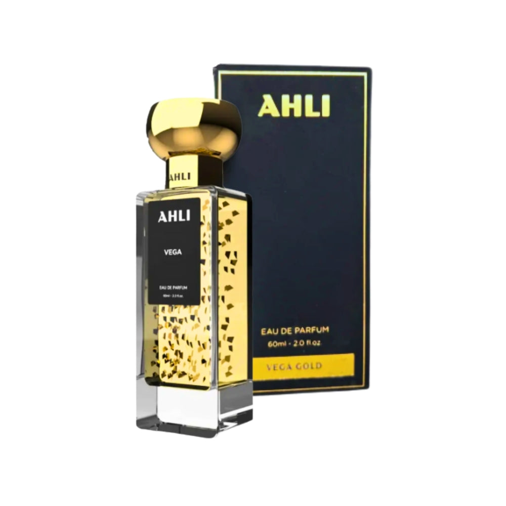 Perrfume Ahli Vega Gold Escarcha De Oro Original 60ml EDP Unisex Obsequio Atomizador