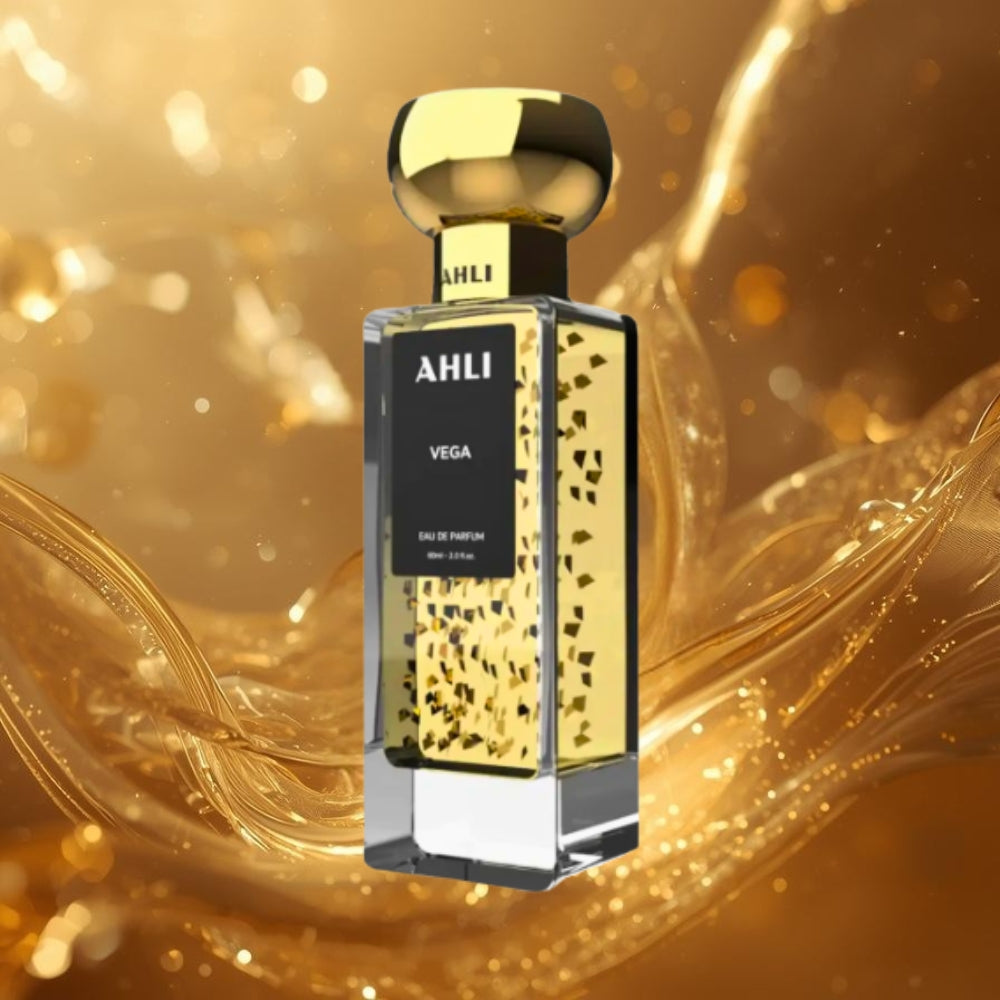 Perrfume Ahli Vega Gold Escarcha De Oro Original 60ml EDP Unisex Obsequio Atomizador