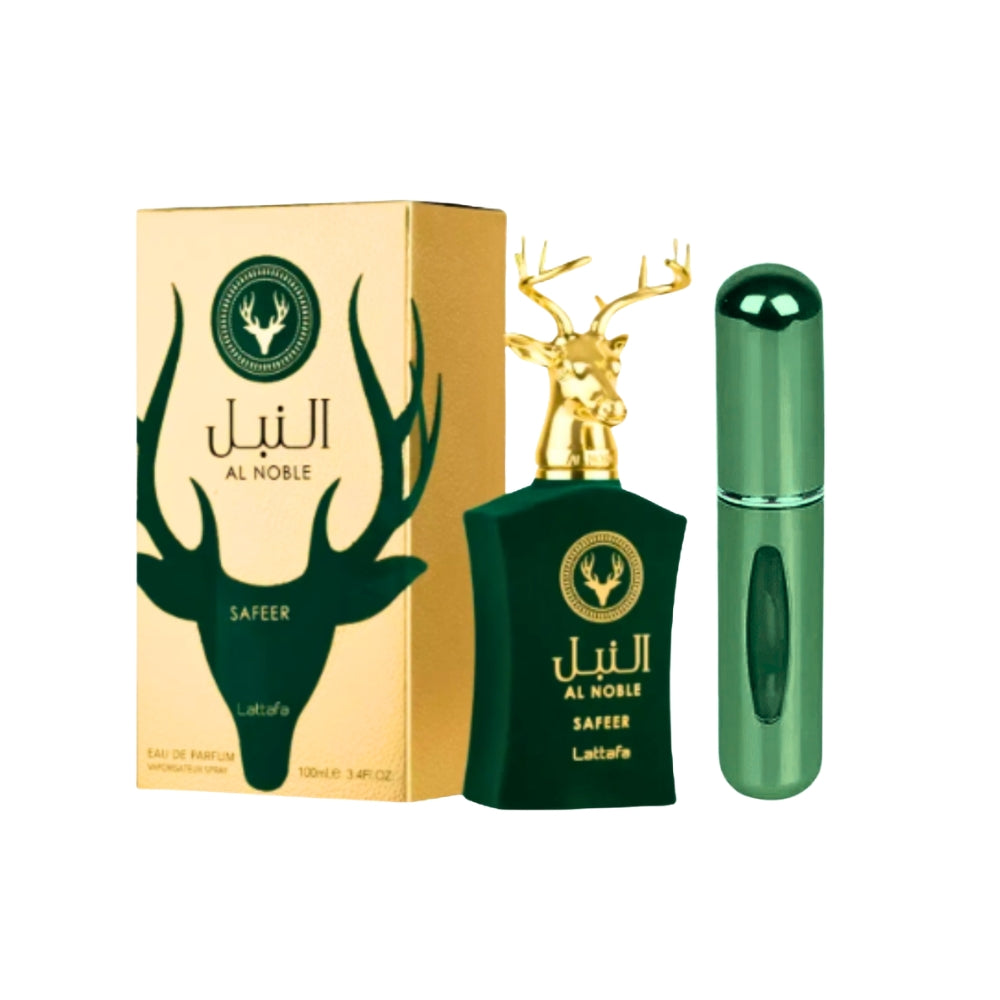 Perfume Safeer Al Noble Lattafa Eau De Parfum Original 100ml Unisex Obsequio Atomizador