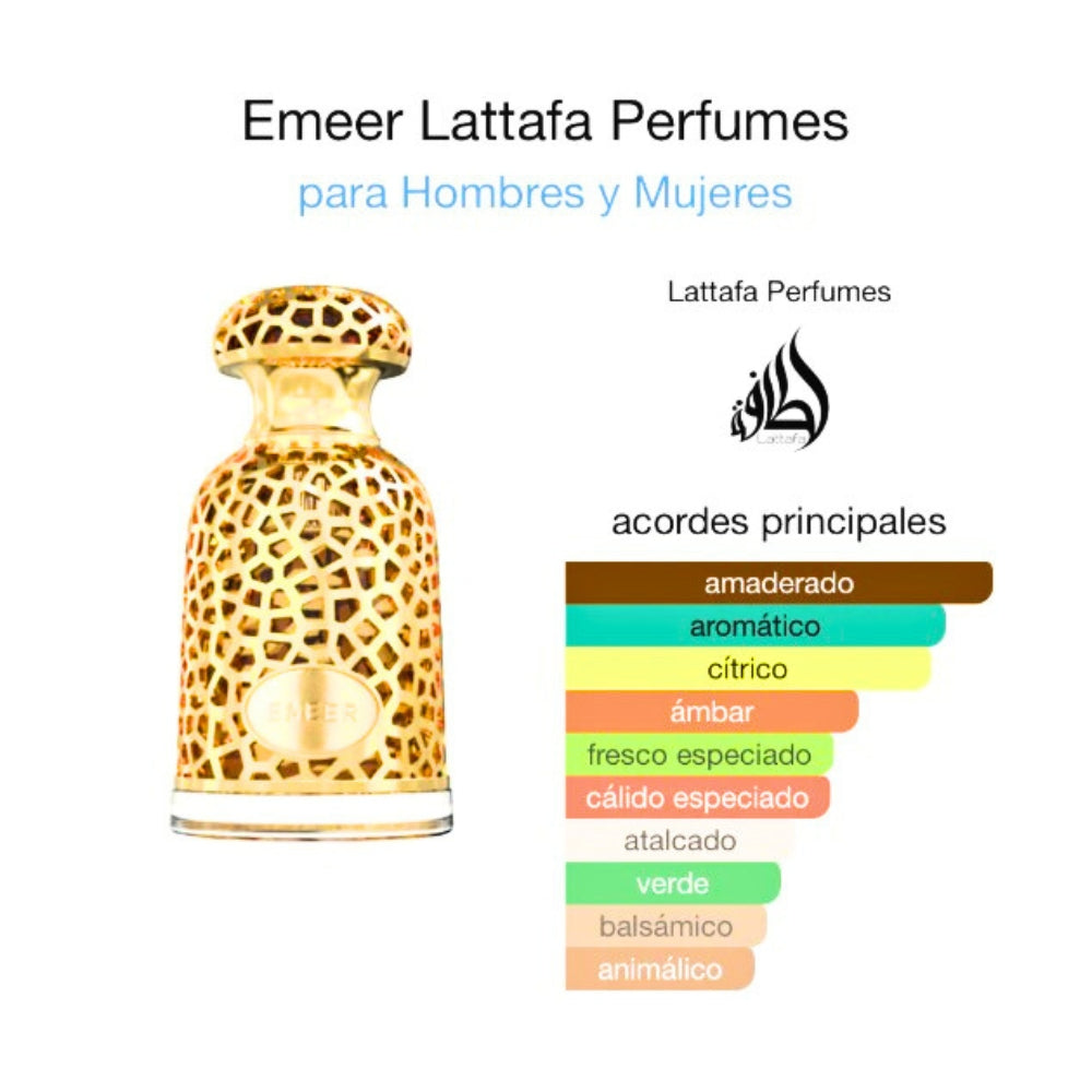Perfume Emeer Lattafa 100ML Unisex  Calidad Premium