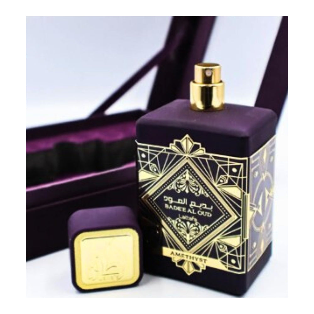 Perfume Badee Al Oud Amethyst Original 100ml Unisex Obsequio Atomizador