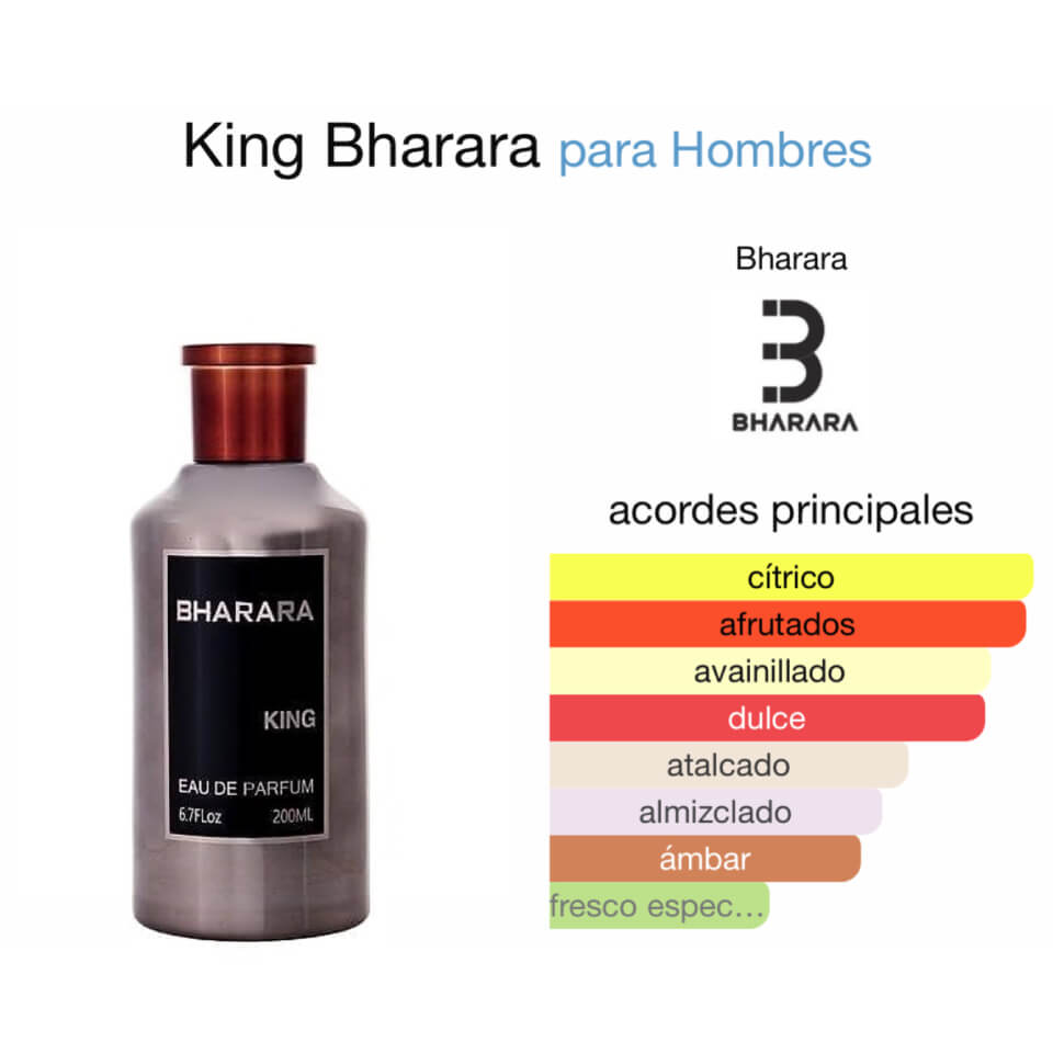 Perfume Bharara King Eau de Parfum 100ml Hombre Obsequio Perfumero