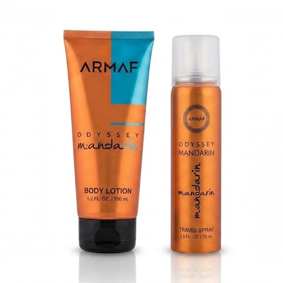 Set Armaf Odyssey Mandarin – Kit de Cuidado de 4 Piezas con Bolso Edición Limitada