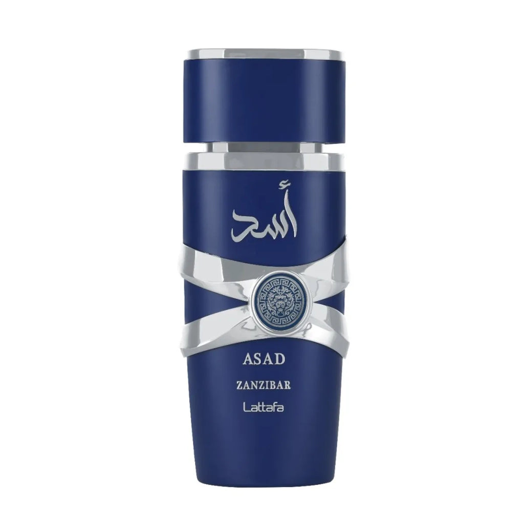 Perfume Asad Zanzibar Lattafa 100ml Eau de Parfum – Fragancia Amaderada Exótica para Hombre
