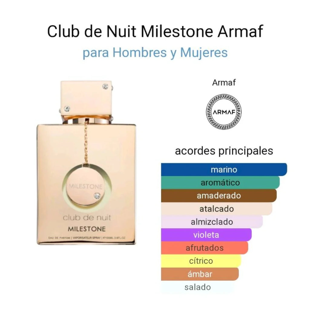 Perfume Unisex Armaf Club De Nuit Milestone 100 Ml Eau De Parfum