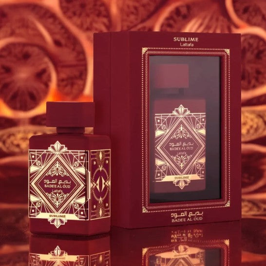 Perfume Lataffa Badee Al Oud Sublime Original 100ml Unisex Obsequio Atomizador