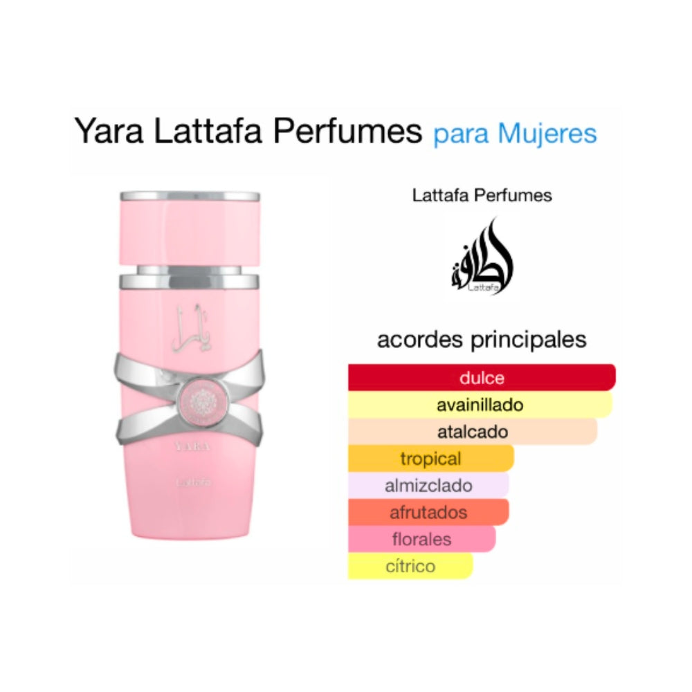 Perfume Yara Lattafa 100ml Para Mujeres  Calidad Premium