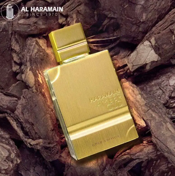 Perfume Amber Oud Gold Edition AlHaramain  Eau De Parfum Original Unisex Obsequio Atomizador
