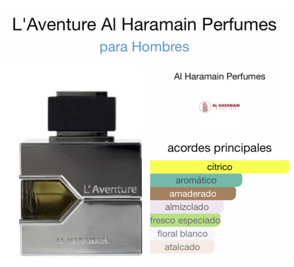 Perfume AlHaramain Laventure Original 100ml Para Hombre Obsequio Atomizador