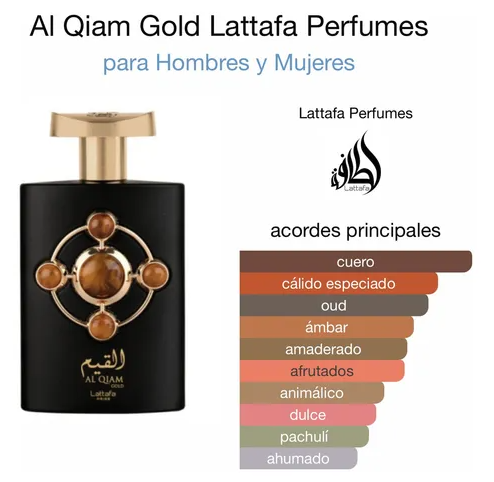 Perfume Lattafa Al Qiam Gold EDP Original 100ml Para Hombres Obsequio Atomizador