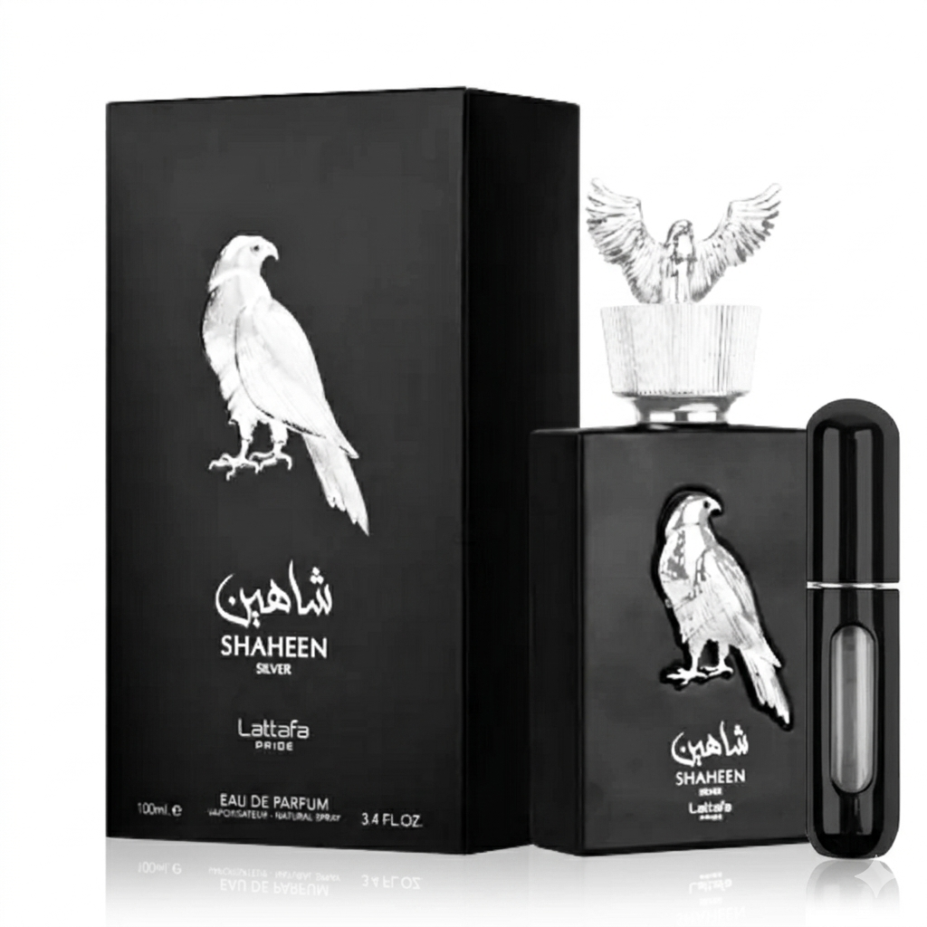 Perfume Lattafa Shahen Silver Original 100ml EDP Para Hombre Obsequio Atomizador