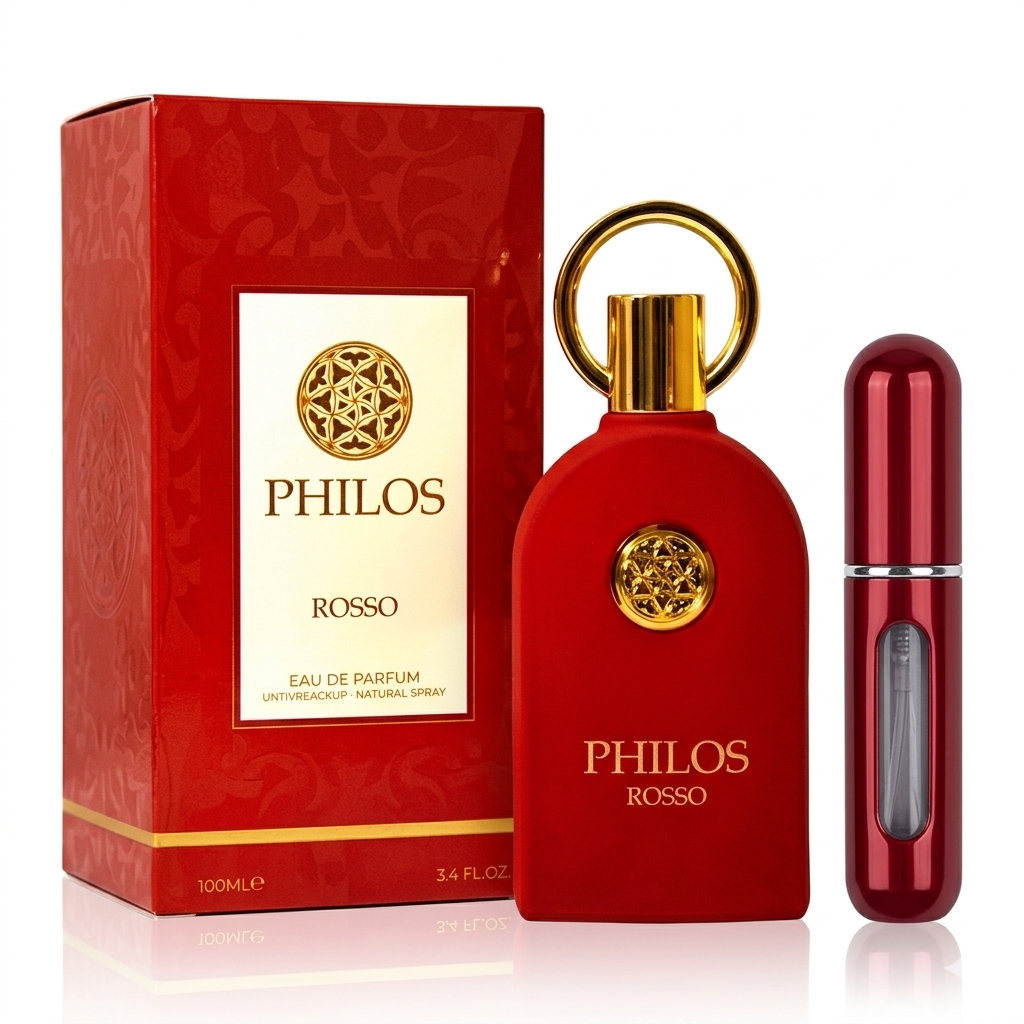 Perfume AlHambra Philos Rosso Original 100ml Edp Unisex Obsequio Atomizador