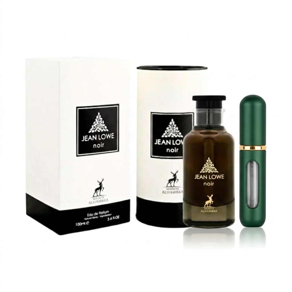 Perfume Jean Lowe Noir Maison Alhambra Original 100ml EDP Para Hombre Obsequio Atomizador